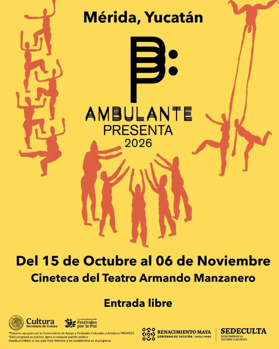 Imagen 1 de la publicación de Línea Abierta Yucatán: Ambulante Presenta llega a Yucatán con la Sedeculta