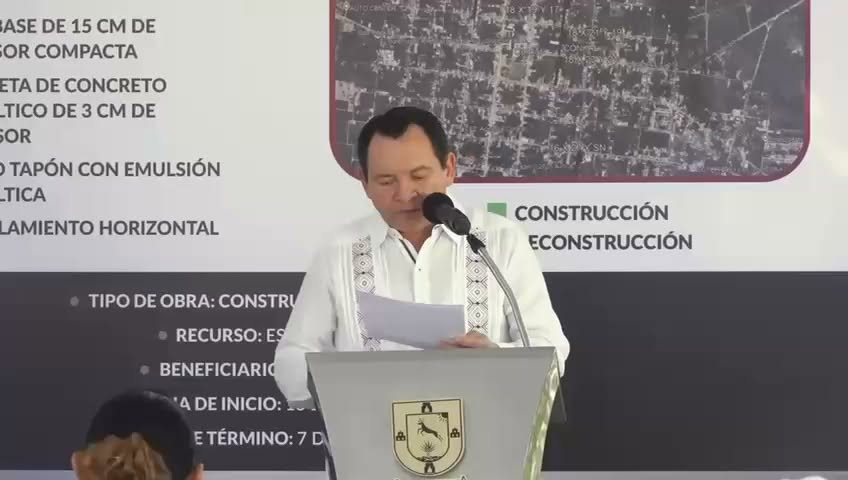 Imagen 1 de la publicación de Línea Abierta Yucatán: Don Antonio esperó 50 años: la calle 16 de Conkal se arregla por primera vez