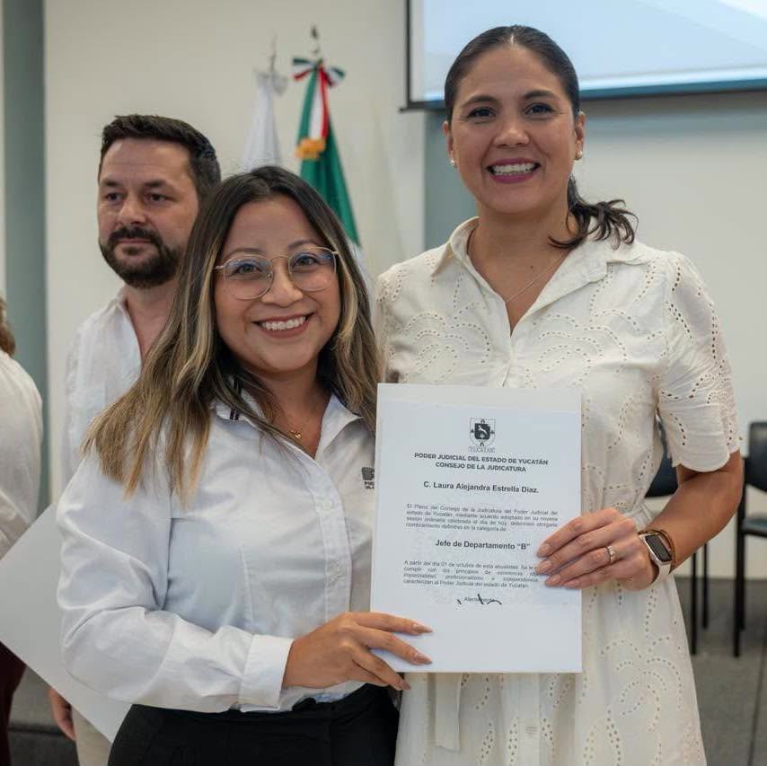 Imagen 1 de la publicación de Línea Abierta Yucatán: Más de 90 trabajadores del Poder Judicial de Yucatán reciben nombramientos definitivos