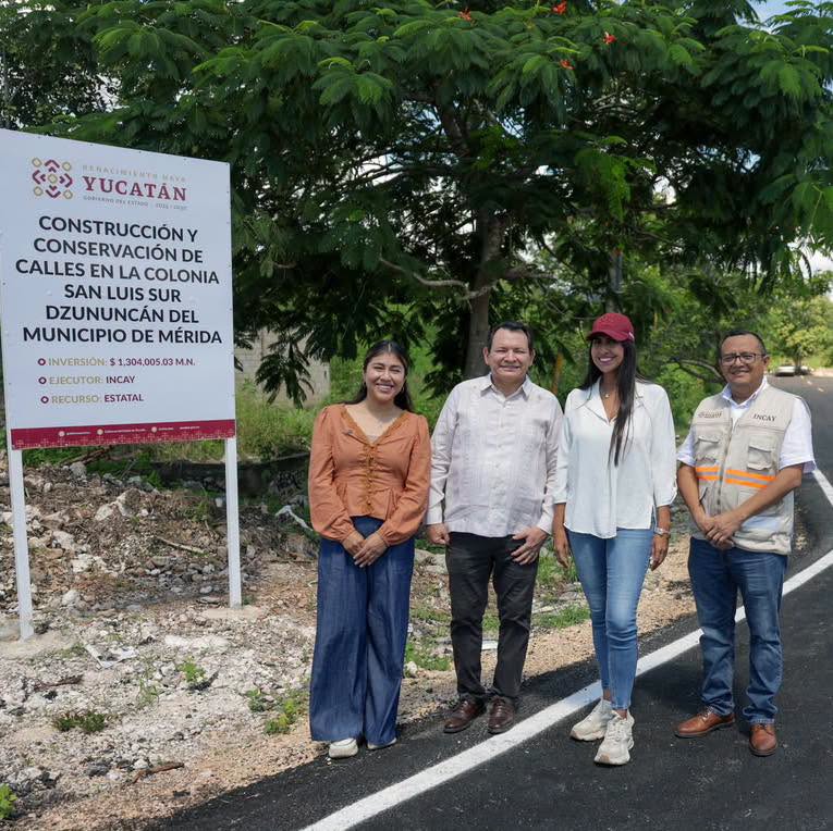 Imagen 5 de la publicación de Línea Abierta Yucatán: San Luis Sur Dzununcán: 18 calles reparadas y 100 metros de calle nueva